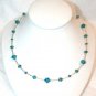 .925 Sterling Silver Petrol Blue Indicolite Crystal made with SWAROVSKI ELEMENTS