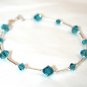 .925 Sterling Silver Bracelet Indicolite Crystals made with SWAROVSKI ELEMENTS