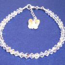 .925 Sterling Silver Crystals AB Butterfly Bracelet made with SWAROVSKI ELEMENTS