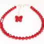 .925 Sterling Silver Crystals AB Butterfly Bracelet made with SWAROVSKI ELEMENTS