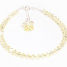 .925 Sterling Silver Yellow Butterfly Bracelet MADE WITH SWAROVSKI ELEMENTS