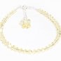 .925 Sterling Silver Yellow Butterfly Bracelet MADE WITH SWAROVSKI ELEMENTS