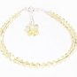.925 Sterling Silver Yellow Butterfly Bracelet MADE WITH SWAROVSKI ELEMENTS