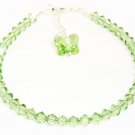 .925 Sterling Silver Butterfly Crystal Bracelet MADE WITH SWAROVSKI ELEMENTS
