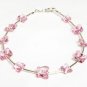 .925 Sterling Silver Light Pink Butterfly Bracelet made with SWAROVSKI ELEMENTS