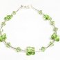 .925 Sterling Silver Light Green Butterfly Bracelet made with SWAROVSKI ELEMENTS