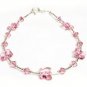 .925 Sterling Silver Light Green Butterfly Bracelet made with SWAROVSKI ELEMENTS