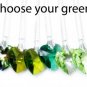 .925 Sterling Silver Green Heart Pendant Necklace made with SWAROVSKI ELEMENTS