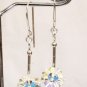 .925 Sterling Silver Crystal AB Flower Earrings made with SWAROVSKI ELEMENTS