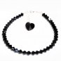 .925 Sterling Silver Teal Zircon Heart Bracelet MADE WITH SWAROVSKI ELEMENTS