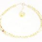 .925 Sterling Silver Jonquil Yellow Crystals Heart made with SWAROVSKI ELEMENTS