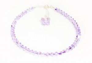 .925 Sterling Silver Violet Crystals Butterfly made with SWAROVSKI ELEMENTS
