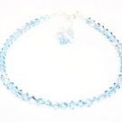 .925 Sterling Silver Aquamarine Crystals Butterfly made with SWAROVSKI ELEMENTS