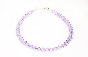 .925 Sterling Silver & Violet Crystals Bracelet made with SWAROVSKI ELEMENTS