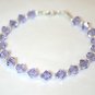 .925 Sterling Silver Violet Light Crystal Bracelet made with SWAROVSKI ELEMENT