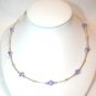 .925 Sterling Silver Violet Light Crystal Bracelet made with SWAROVSKI ELEMENT