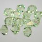 .925 Sterling Silver Earrings Chrysolite Green made with SWAROVSKI ELEMENTS