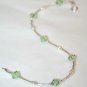 .925 Sterling Silver Earrings Chrysolite Green made with SWAROVSKI ELEMENTS