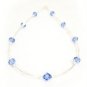 .925 Sterling Silver Sapphire Blue Crystals MADE WITH SWAROVSKI ELEMENTS