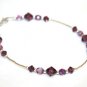 .925 Sterling Silver Amethyst Purple Crystal Earrings made with SWAROVSKI ELEMENTS