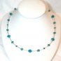 .925 Sterling Silver Indicolite Blue Crystals made with SWAROVSKI ELEMENTS
