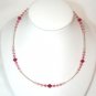 .925 Sterling Silver Rose Fuchsia Crystal Earrings made with SWAROVSKI ELEMENTS