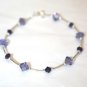 .925 Sterling Silver Purple Tanzanite Bracelet made with SWAROVSKI ELEMENTS