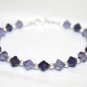 .925 Sterling Silver Purple Tanzanite Bracelet made with SWAROVSKI ELEMENTS