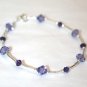.925 Sterling Silver Purple Tanzanite Bracelet made with SWAROVSKI ELEMENTS