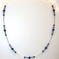 .925 Sterling Silver Earrings Indigo Navy Sapphire made with SWAROVSKI ELEMENTS