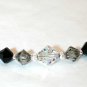 .925 Sterling Silver Grey Black Crystal Necklace made with SWAROVSKI ELEMENTS