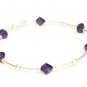 .925 Sterling Silver Purple Bracelet  made with SWAROVSKI ELEMENTS