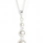 White Pearl Crystal AB Pendant Drop Necklace Made With SWAROVSKI ELEMENTS 468