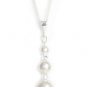 White Pearl Crystal AB Pendant Drop Necklace Made With SWAROVSKI ELEMENTS 468