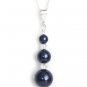 Midnight Navy Pearl Crystal AB Pendant Necklace Made With SWAROVSKI ELEMENTS 468