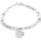 Sterling Silver Sparkly Crystal AB Dangle Bracelet made with SWAROVSKI ELEMENTS