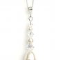 Pear Drop White Pearl Crystal AB Pendant Necklace Made With SWAROVSKI ELEMENTS