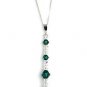 Handmade Emerald Green Sparkly Pendant Necklace Made With SWAROVSKI ELEMENTS