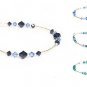 Handmade Blue Sparkly Crystal Bracelet made with SWAROVSKI ELEMENTS 5B