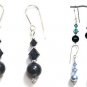 Sterling Silver Handmade Blue Pearl Earrings made with SWAROVSKI ELEMENTS 864