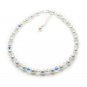 White Pearl Crystal Anklet Made With SWAROVSKI ELEMENTS 4mm