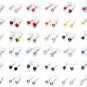 Crystal Heart Earrings Made With SWAROVSKI ELEMENTS Silver Plated with Box & Bag