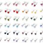 Crystal Heart Earrings Made With SWAROVSKI ELEMENTS Silver Plated with Box & Bag