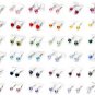 Crystal Heart Earrings Made With SWAROVSKI ELEMENTS Silver Plated with Box & Bag