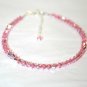 Pretty & Sparkly Light Rose Pink AB Crystal Anklet made with SWAROVSKI ELEMENTS
