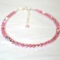 Pretty & Sparkly Light Rose Pink AB Crystal Anklet made with SWAROVSKI ELEMENTS