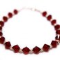 Red Crystal Bracelet made with SWAROVSKI ELEMENTS 6mms
