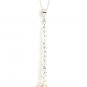 Long Pear Drop White Pearl Crystal Pendant Necklace Made With SWAROVSKI ELEMENTS