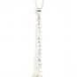 Long Pear Drop White Pearl Crystal Pendant Necklace Made With SWAROVSKI ELEMENTS