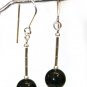 .925 Sterling Silver Single Jet Black Pearls made with SWAROVSKI ELEMENTS